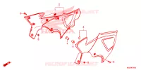 COUVERCLES LATERAUX pour Honda CB 500 X de 2014