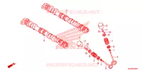 ARBRE A CAMES   SOUPAPE pour Honda CBR 650 F de 2014