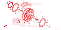 ROUE AVANT pour Honda CBR 650 F de 2014