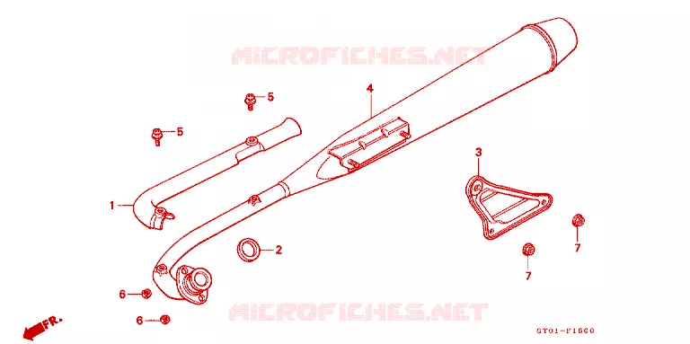 SILENCIEUX D'ECHAPPEMENT Honda MOTO 90 CUB 1993  C90CMP