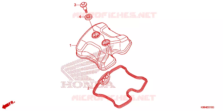 COUVRE CULASSE Honda MOTO 250 CRF 2021  CRF250FM