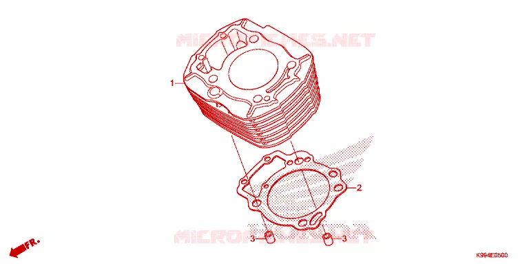 CYLINDRE Honda MOTO 250 CRF 2021  CRF250FM