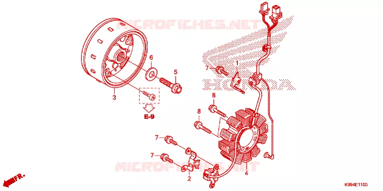 ALTERNATEUR Honda MOTO 250 CRF 2021  CRF250FM
