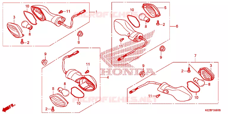 CLIGNOTANT Honda MOTO 250 CRF 2013  CRF250LD