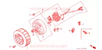 ALTERNATEUR pour Honda TACT 50 STAND UP de 1996