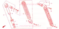 AMORTISSEUR ARRIERE pour Honda TACT 50 STAND UP de 1996