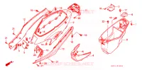 CARENAGE ARRIERE pour Honda TACT 50 STAND UP de 1996