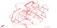 COUVERCLE GAUCHE pour Honda TACT 50 STAND UP de 1996