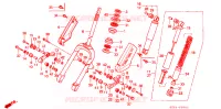 FOURCHE pour Honda TACT 50 STAND UP de 1996