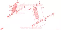 AMORTISSEUR ARRIERE pour Honda FOURTRAX 520 FOREMAN RUBICON 4X4 AT DCT EPS DELUXE de 2024