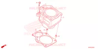 CYLINDRE pour Honda FOURTRAX 520 FOREMAN RUBICON 4X4 AT DCT EPS DELUXE de 2024