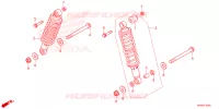 AMORTISSEUR ARRIERE pour Honda FOURTRAX 520 FOREMAN RUBICON 4X4 AT DCT de 2024