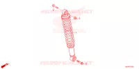 AMORTISSEUR ARRIERE pour Honda TRX 250 FOURTRAX RECON Electric Shift de 2024
