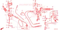 LEVIER DE GUIDON   CABLE   COMMODO pour Honda TRX 250 FOURTRAX RECON Electric Shift de 2024