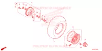 ROUE AVANT pour Honda TRX 250 FOURTRAX RECON Electric Shift de 2024