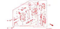 ETRIER DE FREIN AVANT pour Honda NSR 50 de 1987