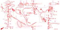 LEVIER DE GUIDON   CABLE   COMMODO pour Honda FOURTRAX 520 FOREMAN 4X4 ES EPS de 2024