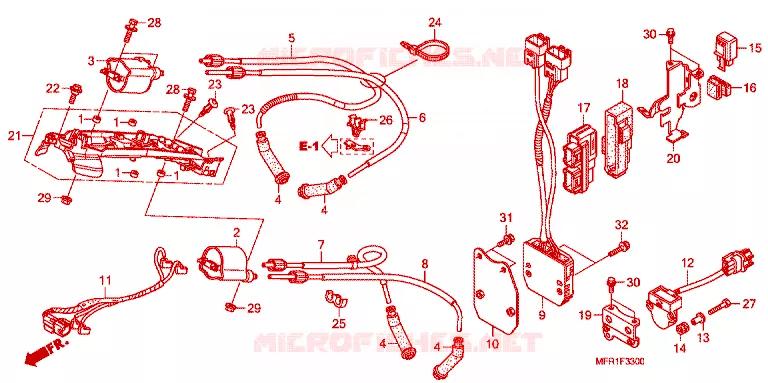 BOBINE D'ALLUMAGE - BOITIER CDI Honda MOTO 1300 VT 2012  VT1300CXC