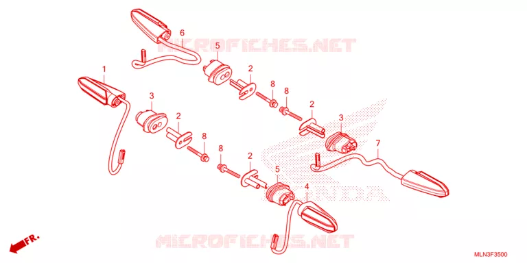 CLIGNOTANT Honda MOTO 1100 AFRICA-TWIN 2024  CRF1100DL4R