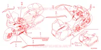 AUTOCOLLANTS pour Honda GL 1800 GOLD WING TOUR DCT, NAVI, AIRBAG de 2024