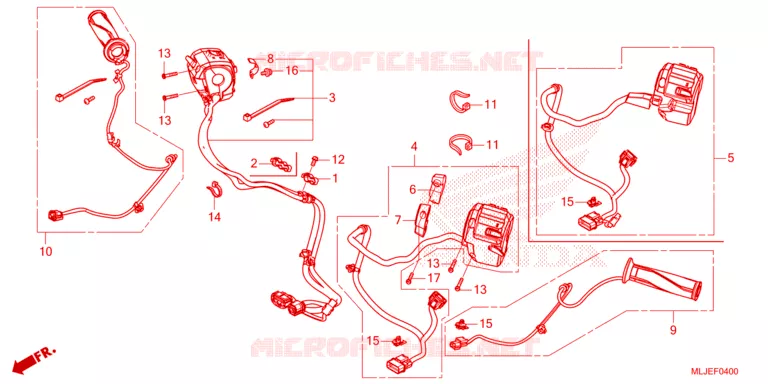 COMMODOS - POIGNEES Honda MOTO 1800 GOLD-WING 2024  GL1800DR