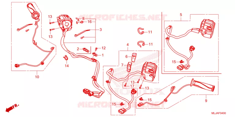 COMMODOS - POIGNEES Honda MOTO 1800 GOLD-WING 2024  GL1800R