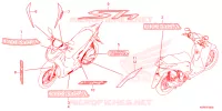 AUTOCOLLANTS pour Honda SH 125 SPORTY de 2024