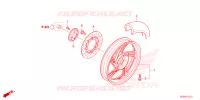 ROUE ARRIERE pour Honda SH 125 2ED SE SMART TOP BOX de 2024