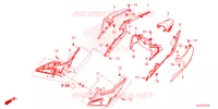 COUVERCLES LATERAUX   ARRIERES pour Honda CB 500 HORNET de 2024
