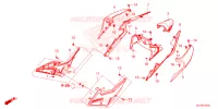 COUVERCLES LATERAUX   ARRIERES pour Honda CB 500 HORNET de 2024