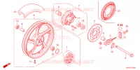 ROUE ARRIERE pour Honda CBF 125 de 2024
