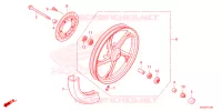 ROUE AVANT pour Honda CBF 125 de 2024