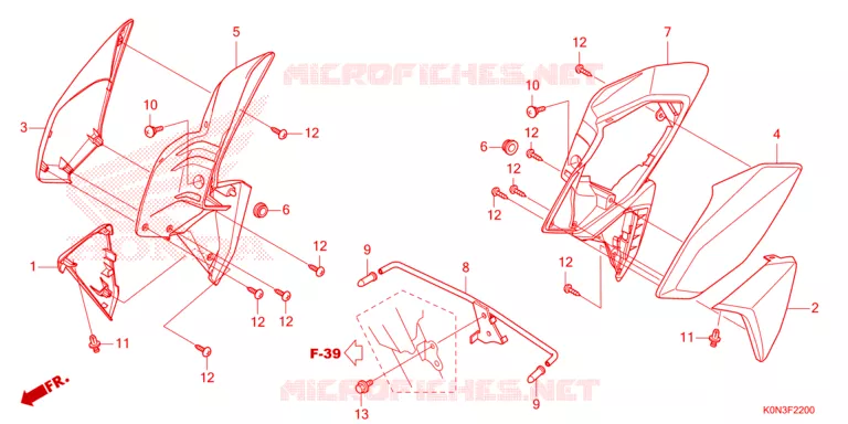OUIES DE RADIATEUR Honda MOTO 125 CBF 2024  CBF125MER