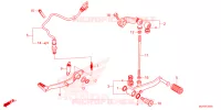 PEDALE pour Honda CBR 500 R ABS de 2024