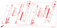 FOURCHE pour Honda CBR 500 R ABS de 2024