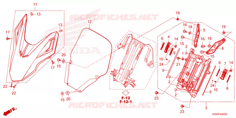PARE BRISE Honda SCOOTER 125 FORZA 2023  NSS125ADR_4ED
