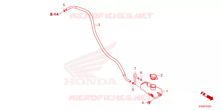 VASE D'EXPANSION Honda SCOOTER 125 FORZA 2023  NSS125ADR_4ED