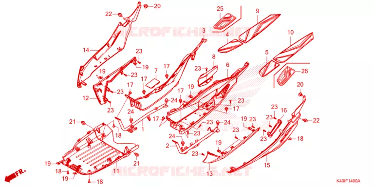 MARCHE PIEDS Honda SCOOTER 125 FORZA 2024  NSS125ADR