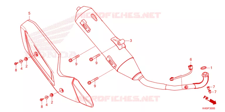 SILENCIEUX D'ECHAPPEMENT Honda SCOOTER 125 FORZA 2024  NSS125ADR