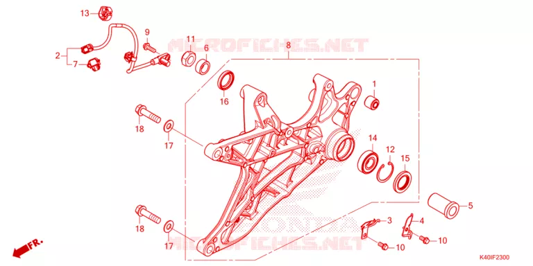 BRAS OSCILLANT Honda SCOOTER 125 FORZA 2024  NSS125ADR