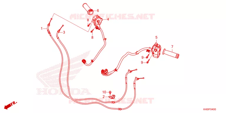 COMMODO - LEVIER - CABLE Honda SCOOTER 125 FORZA 2024  NSS125ADR