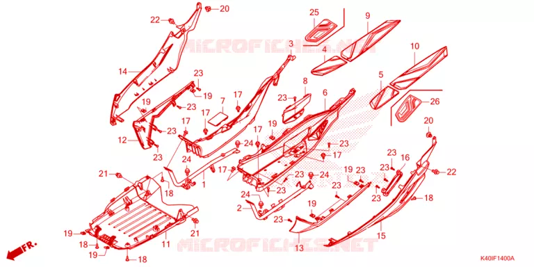 MARCHE PIEDS Honda SCOOTER 125 FORZA 2024  NSS125ADR