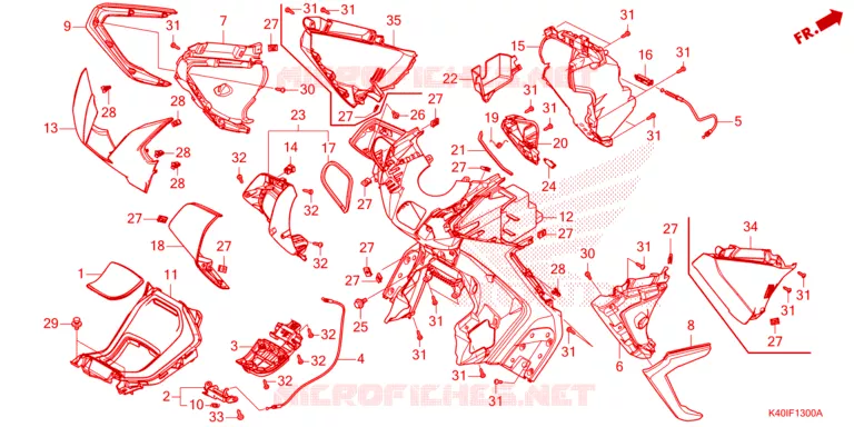 PROTEGE JAMBES Honda SCOOTER 125 FORZA 2023  NSS125ADR