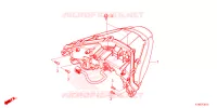 FEUX ARRIERE pour Honda FORZA 250 ABS TOP CASE de 2024