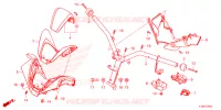 GUIDON   CARENAGE pour Honda FORZA 250 ABS TOP CASE de 2024