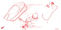 SELLE pour Honda FORZA 250 ABS TOP CASE de 2024