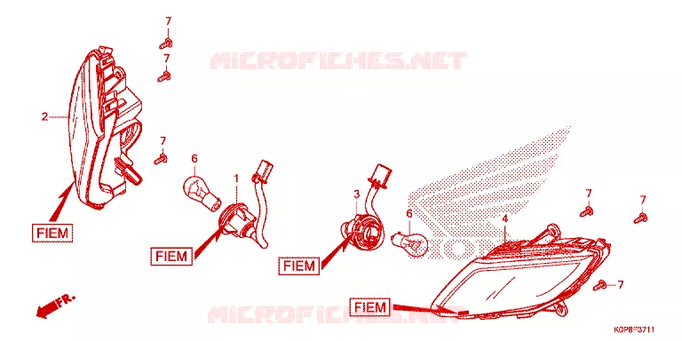 CLIGNOTANT AVANT Honda SCOOTER 110 DIO 2023  SCV110P