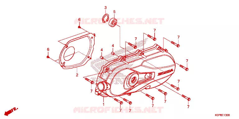 COUVERCLE GAUCHE Honda SCOOTER 110 DIO 2023  SCV110P