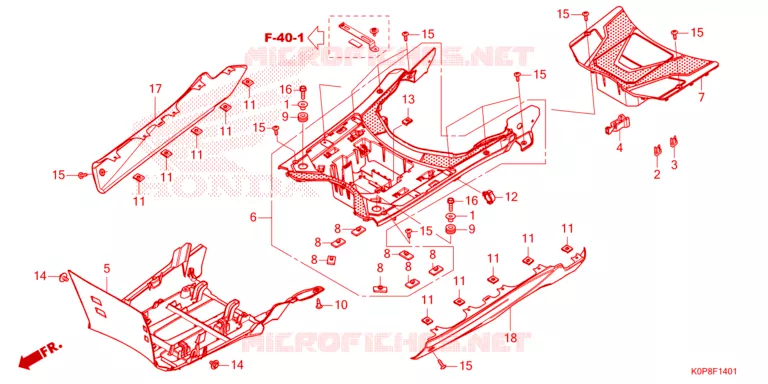 MARCHE PIEDS Honda SCOOTER 110 DIO 2023  SCV110P