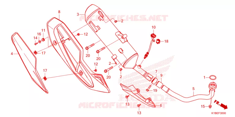 SILENCIEUX D'ECHAPPEMENT Honda SCOOTER 350 FORZA 2024  NSS350AR